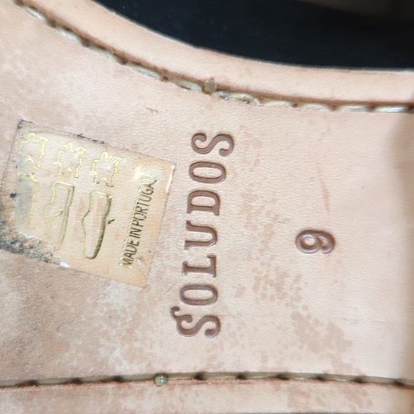 Soludos Black Suede Embroidered Moccasin Tassel Ankle Booties - Picture 15 of 16